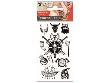Tetovací obtisky Piráti 10,5 x 6 cm 16066
