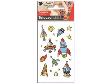 Tetovací obtisky Vesmír 10,5 x 6 cm 16064