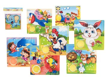 Přesouvačka hlavolam zvířátko plast 10cm mix druhů v sáčku