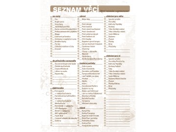 Cestovatelský zápisník - náhradní náplň BU030