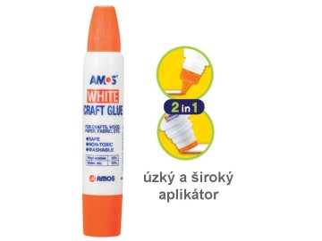 Lepidlo 34ml na papír,dřevo,textil s dvojitým aplikátorem 1511