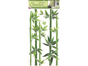 Samolepka dekorační na zeď bambus zelený 1330 - 2 POSLEDNÍ KUSY -