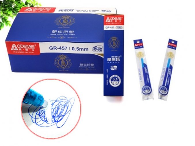 Náplň GEL 0.5mm modrá do gumovacích per GR-457