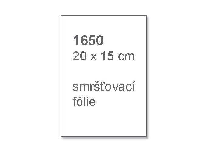 Smršťovací fólie 20x15cm 1650