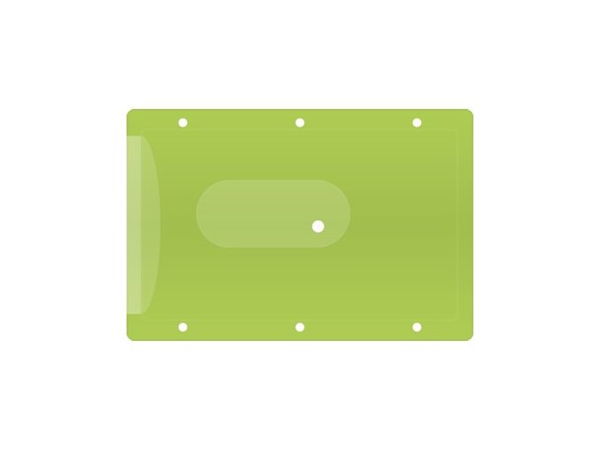 Obal na kreditní kartu výsek -  zelená