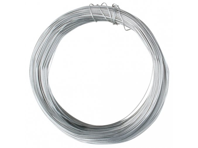 Vázací drátek stříbrný 0,5 mm x 50 m 22029