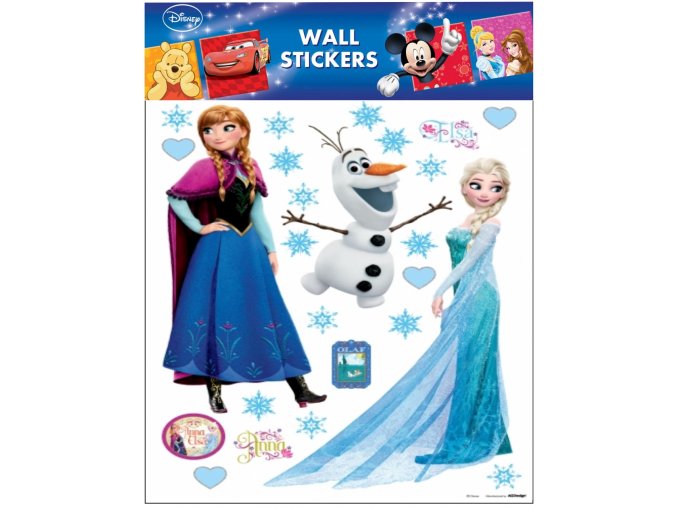 Samolepky na zeď Disney Ledové království Elsa a Anna 21095 , 30x30cm