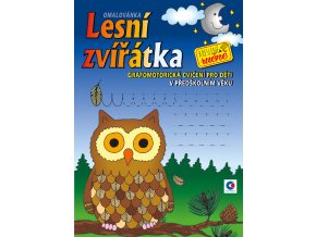 Grafomotorická omalovánka - A4 - Lesní zvířátka