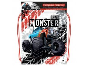 Vrecko na prezuvky s potlačou - Seria 4 - Monster Truck