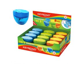 Ořezávátko kontejner KEYROAD Tri Plus 3, plast, asort