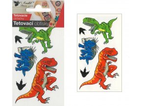 Tetovací obtisky 10,5x6 cm- velcí dinosauři , 1107