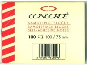 Samolepici bločky Concorde 75 x 102mm 100listů