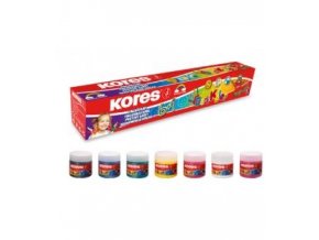 Prstové barvy Dedi Kolor Kores 7x30 ml, 7 barev