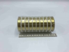 Drátek - zlatý - 0,4 mm x 10 m - 10 ks