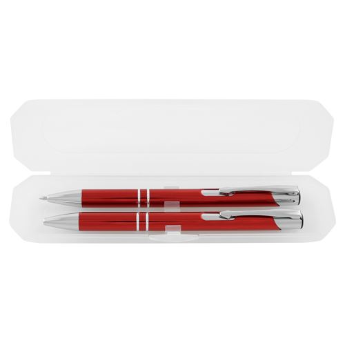 Sada A 131 B + P, Kuličkové pero + Mechanická tužka, červená