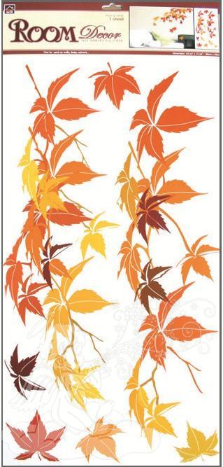 Samolepky na zeď listí podzimní 533, 69x32 cm