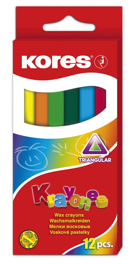 Voskovky Kores Krayones - 12 barev