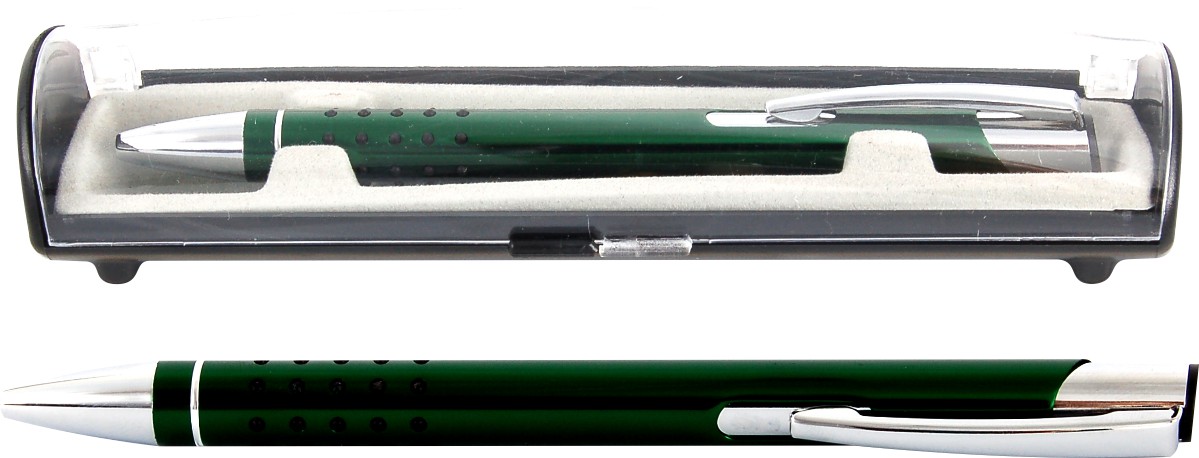 Psací souprava Veno rubber kuličkové pero tmavě zelená