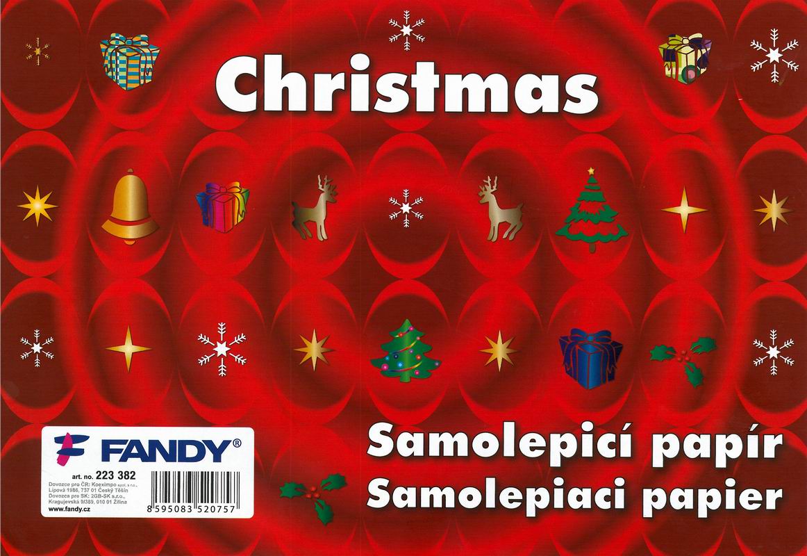 Samolepicí papíry Christmas