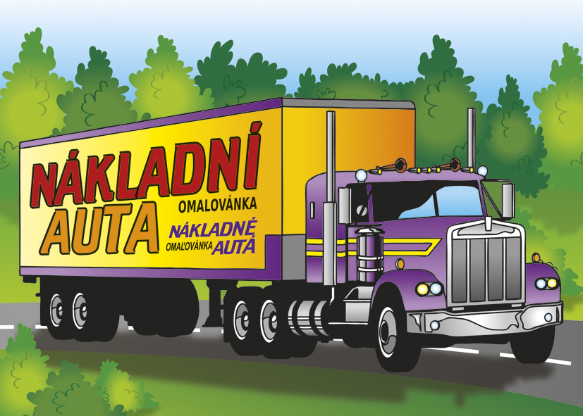 Omalovánka A5 - Nákladní auta