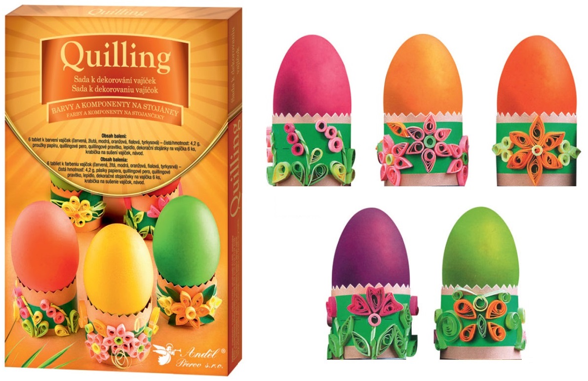 Sada k dekorování vajíček - quilling 7703