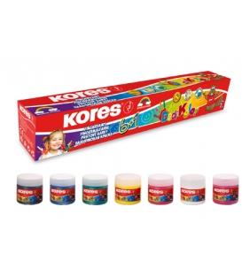 Prstové barvy Dedi Kolor Kores 7x30 ml, 7 barev