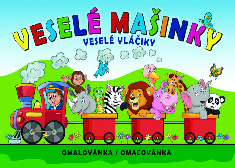 Omalovánka A5 - Veselé mašinky