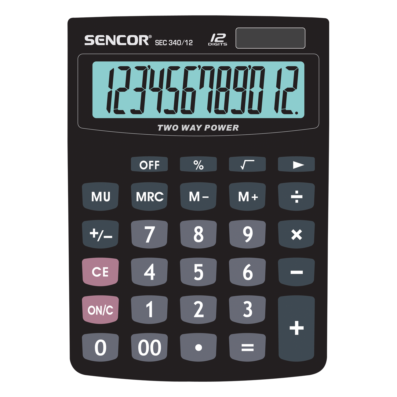 Kalkulačka Sencor SEC 340/12 Dual