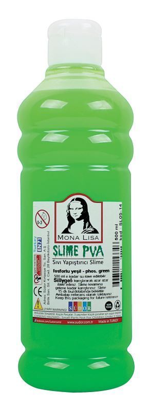 Lepidlo Slime PVA Glue Mona Lisa 500 ml zelené