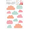 Samolepka na zeď obláčky 24 x 42 cm 10461
