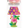 Lampička samolepicí svítící LED plameňák 27 cm 10549