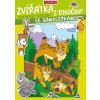 Omalovánka - A4 - se samolepkami - Zvířátka z divočiny