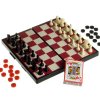 šachy magnetické 24x24cm + dáma + karty