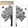 Samolepka na zeď černý strom 2 archy 32 x 60 cm 15506