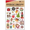 Samolepky s vánočními motivy 8 x 14,5 cm 10724