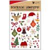 Samolepky s vánočními motivy 8 x 14,5 cm 10724