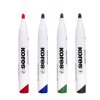 Popisovač na bílé tabule 4 ks + houbička - Whiteboard K-Marker Set