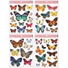 Okenní fólie s glitry Motýli 30 x 42 cm 6792