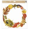 Okenní fólie Podzimní věnec 30 x 33,5 cm 40013