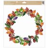 Okenní fólie Podzimní věnec 30 x 33,5 cm 40013