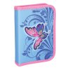 Penál 1-patrový / 2 klopy plný, 3D Butterfly Pink