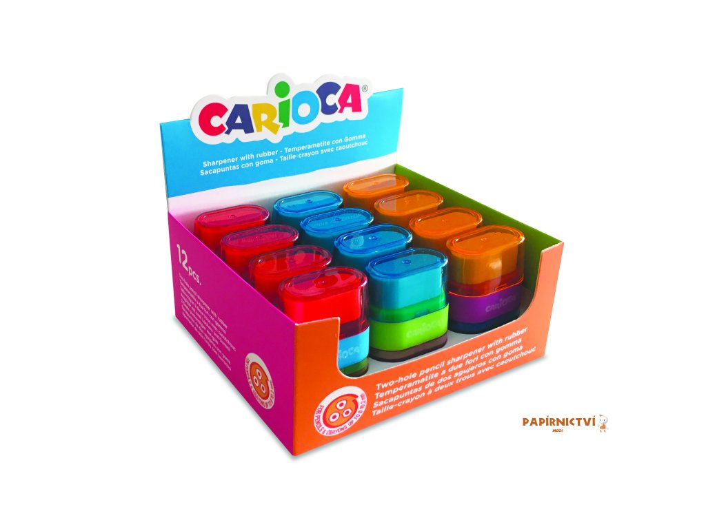 43108 CARIOCA Display Sharpener MAXI Blister 12 pcs