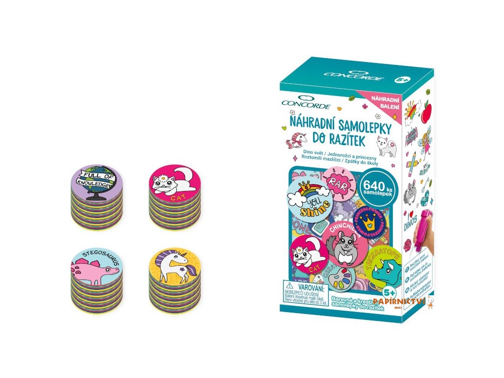 44444 44444 nahradni samolepky concorde do razitek asort 20250131102650218365597