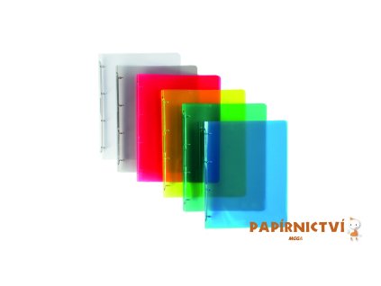Pořadač PP A4 4kr. Lines modrá 2-147