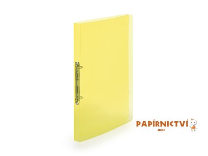 Pořadač PP A4 2kr. Lines žlutá 2-166