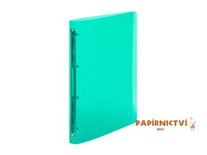 Pořadač PP A5 4kr. Lines zelená 2-242