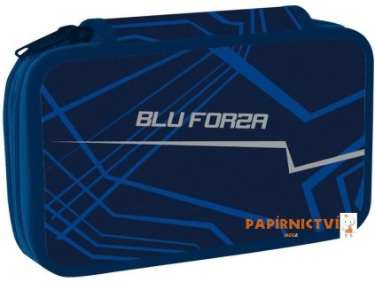 Školní penál dvoupatrový Blu forza