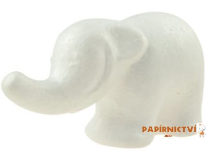 Slon z polystyrenu 11x6cm