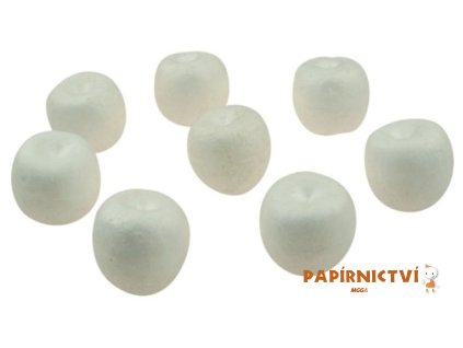 Jablíčka z polystyrenu 4cm. 8ks