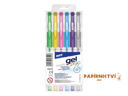Gelové pero set METALIC 6 ks 6000795